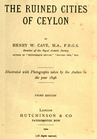 download The ruined cities of Ceylon 
